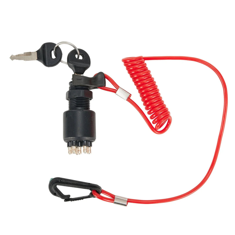 Evinrude / Johnson Ignition Switch Safety Lanyard Push To Choke