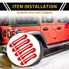 Jeep Gladiator JT Red Door Tailgate Handle Cover (2020-2021)