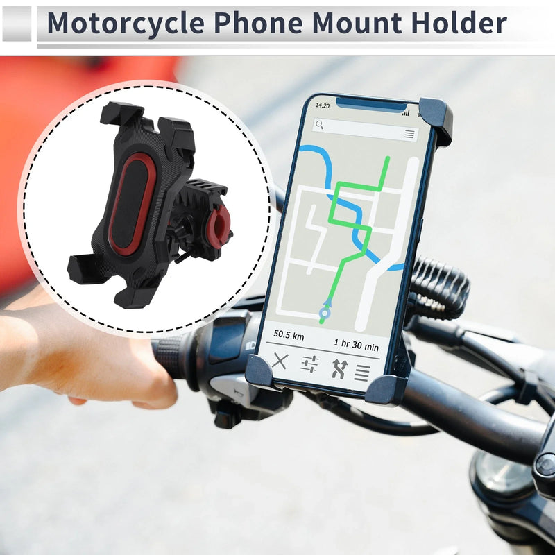 Motorcycle Motorcycle Phone Mount Holder / 1 Pc / Handlebar Mount 4.7-7.2 Phones Black Red