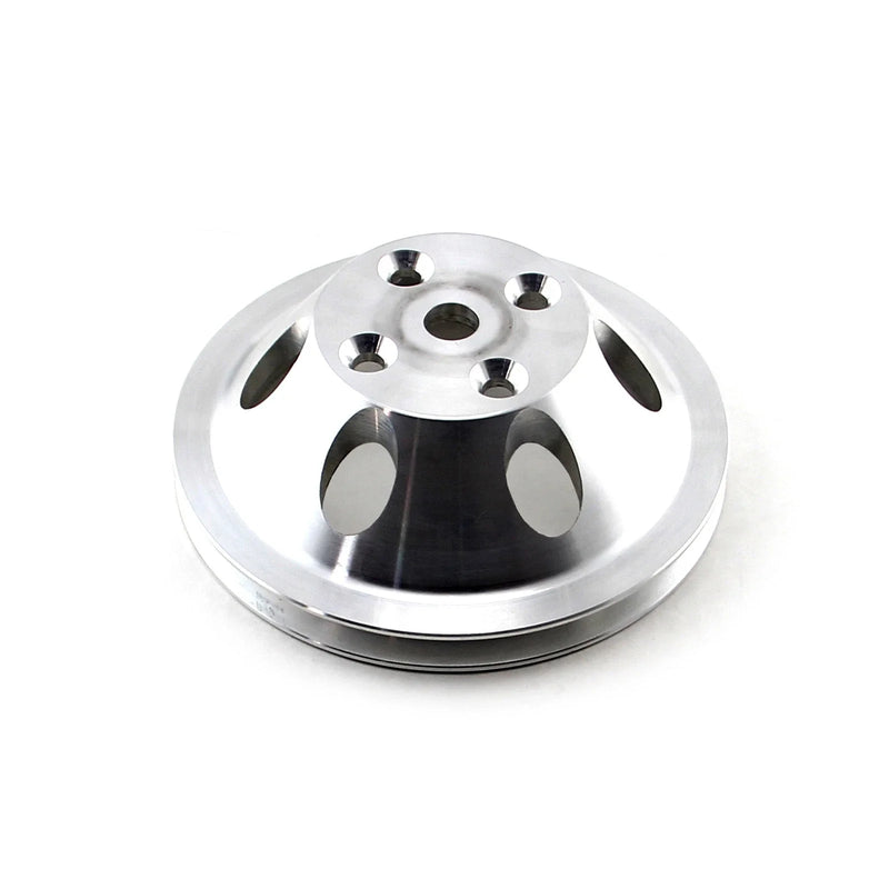 Chevy SBC 350 Billet Aluminum Long Water Pump & Pulley