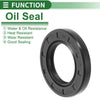 Oil Seal Rotary Shaft Seal NBR Rubber 30x50x7mm Black 5 Pcs