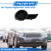 Toyota Highlander (2001-2007) Black ABS 1 Pc Fog Light Cover