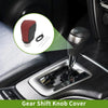 Honda Civic Red Black Faux Leather Gear Shift Knob Cover (2016-2021)