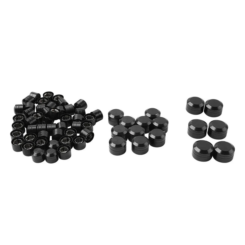 Harley Touring Road King Street Glide 62X Black Engine Bolt Caps (2017-24)