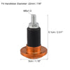 Motorcycle Pair 7/8 22mm Motorcycle Hand Grips End Caps Aluminum Orange