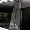 BMW E90 3-Series 6pc Carbon Fiber Door Trim Pillar Posts Decal (2005-2012)