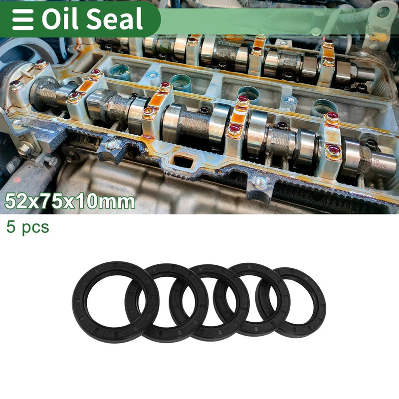 Make Model Oil Seal 52x75x10mm Rotary Shaft Seal NBR Rubber High Pressure
