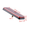4 Pcs M6x1.0 Red Plastic Rectangular Screw Mount Reflective Warning Reflector