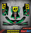 Tony Kart OTK Cadet - Thunder Style Custom KART ART Sticker Kit