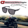 Motorcycle Set / Motorcycle Riding Goggles Black Lens Blue Frame