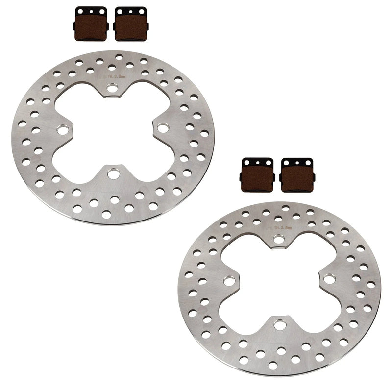 Honda Foreman 500 & 520 2 x Front Brake Rotors & Semi-Metallic Pads (2014–2025)