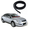 Black Car Front Windshield Panel Decor Trim Protective Rubber Strip
