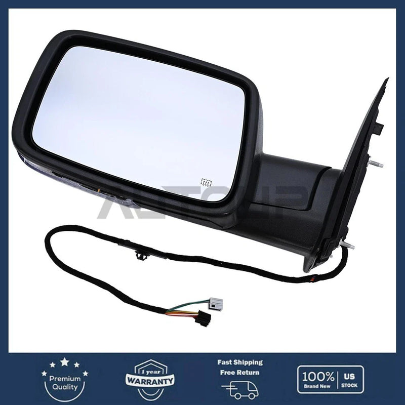 Ram 1500 Left Mirror Power Fold+Turn Signal+Temp Sensor (2013–2019)
