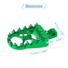 Motorcycle Pair Wide Foot Peg 360° Aluminum Alloy Foot Peg Green