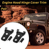 Jeep Wrangler JL JLU 2018-2024 Engine Hood Hinge Cover (2 x Plastic Black)