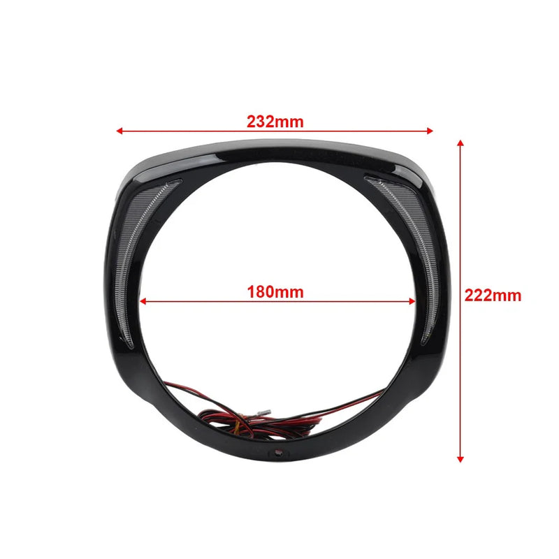 Harley Touring Street Glide LED Headlight Bezel Trim Ring (2014-2023)