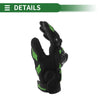 Riding Gloves Liners All Finger M Polar Fleece Black Green