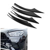 Benz E Class W213 4 x Glossy Black Front Fog Light Eyebrow Covers (2021-23)