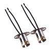 2 x BA15D Light Bulb Connector Socket Holder Adapter
