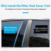 Hyundai Elantra Sedan 8x Black Pillar Post Covers (2017-2020)