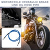 Motorcycle 55.12" Length 10mm ID Brake Line Oil Hose Pipe Cable Blue
