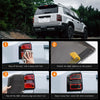 Toyota Land Cruiser Prado Smoked Black Tail Light Cover Trim (2024-2025)