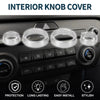Kia Sportage 4 x Silver Tone Media Volume Switch Knob Cover Ring (2017-2023)