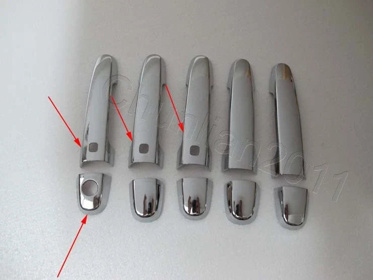 Toyota RAV4 Smart Keyhole Chrome Door Handle Cover Trim (2006-2012)