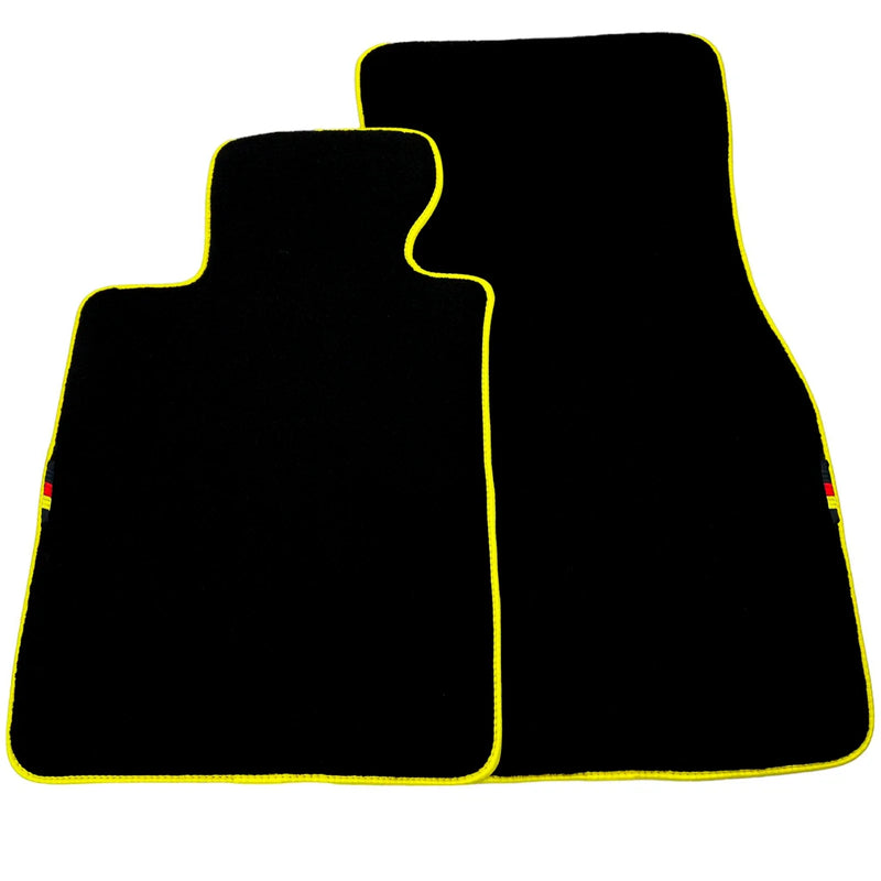 BMW X3 Series E83 SUV (2003-2010) Yellow Trim AutoWin Black Floor Mats