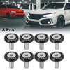 Motorcycle 8 x Fastener M6 Bumper Washer Bolt Trunk Mudguard Hatch