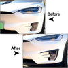 Tesla Model X Carbon Fiber Front Fog Light Eyebrow Covers (2015-2020)