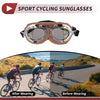 Motorcycle Goggles Multicolour Lens Brown Frame PC Sunglasses