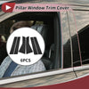 Ford Edge (2015-2020) Black 6 Pcs Door Pillar Window Trim