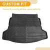 Honda Civic (2022-2024) Irregular Stripes TPE Cargo Liner Rear Trunk Mat