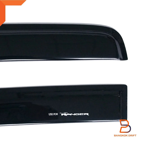 Ford Ranger Black Weather Shield Visor Sun Rain Guard (2022-2024)