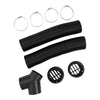 75mm Air Diesel Heater Exhaust Y Pipe 2 Outlets 4 Clamps
