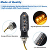 Motorcycle Turn Signal Assembly Blinkers with Bright White Housing