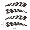 4 Pcs Black Racing Strips Car Side Strip Stickers Universal