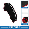 Dodge Challenger Accessories 2015-2024 Black Red Dashboard Cover Mat