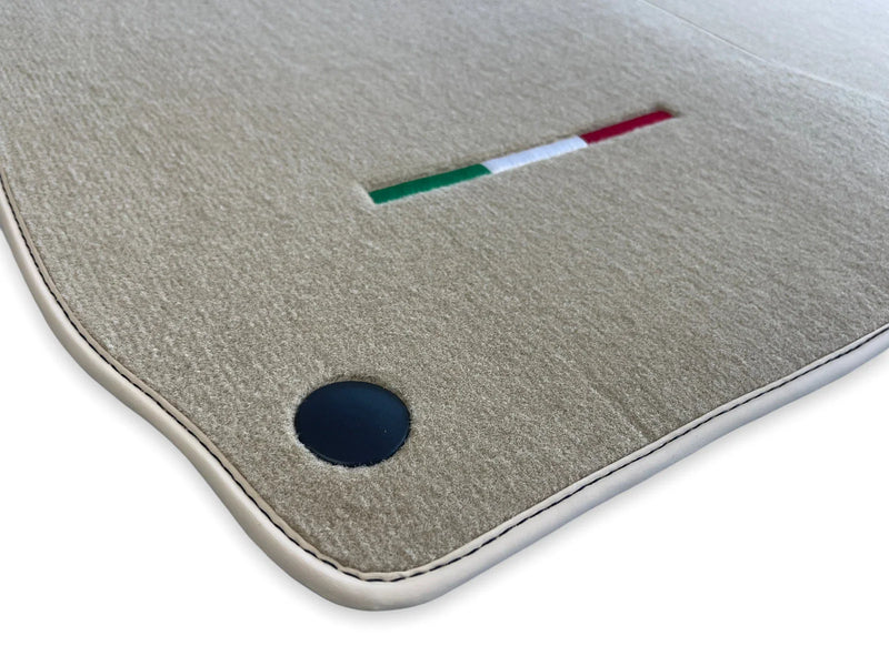 Maserati Quattroporte with Emblem LHD Beige Floor Mats (New)