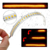 All Cars 2x Dynamic LED Car Side Mirror Turn Signal Light Strip 18cm