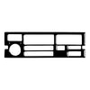 BMW 3 Series Black Radio CD Panel Cover Trim (1994-1996)