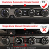 Toyota Tacoma 4pcs Black AC Climate Control Knob Trim (2016-2023)