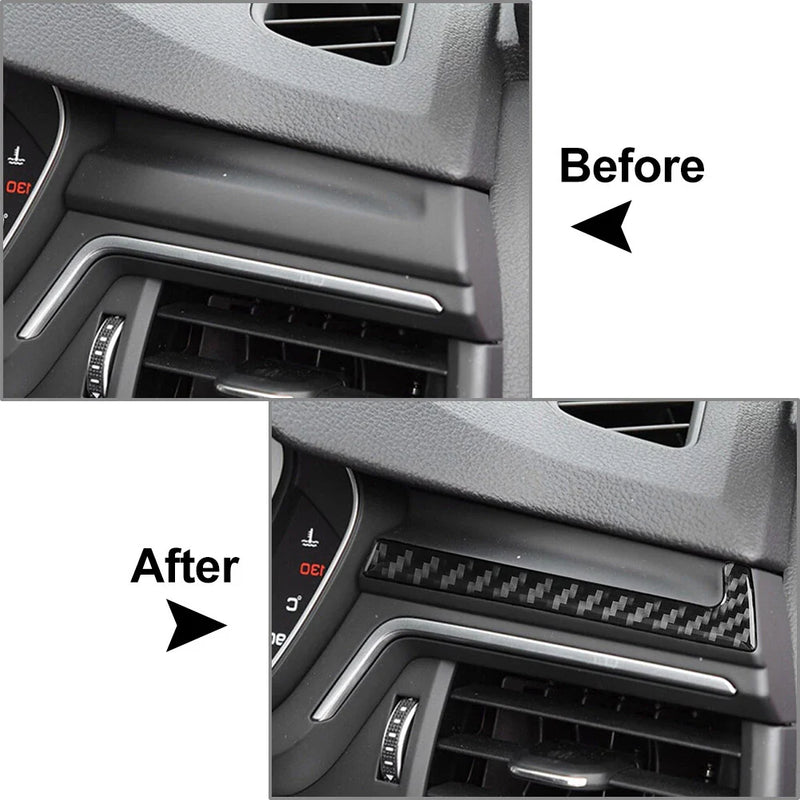 Audi A4 A5 S4 S5 RS4 RS5 Carbon Fiber Navigation Frame Cover Trim (2009-2023)