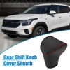 Kia Seltos (2021-2023) Black Red Stitches Gear Shift Knob Cover