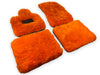 Rolls Royce Cullinan Orange Genuine Sheepskin Floor Mats (2019-2024)