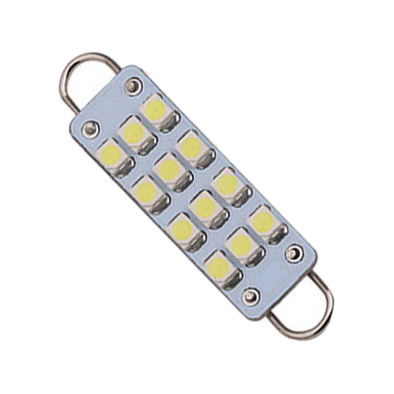 Universal Cars 10pcs LED 12SMD 44mm Dome Light Bulbs