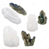 Crystal Cluster Quartz Rock Column Silicone Epoxy Resin Mold