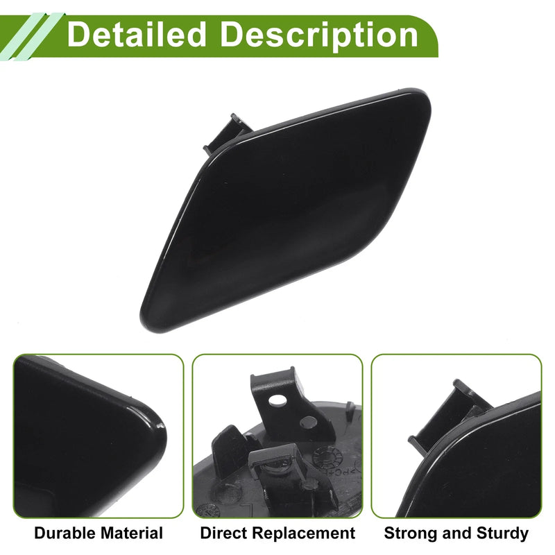 Porsche Cayenne 92A Black Left Washer Nozzle Cover Cap
