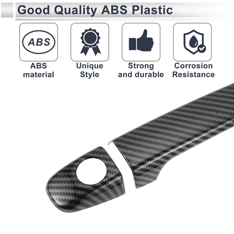 Toyota Prius Carbon Fiber Black Door Handle Cover Trim (2010-2015)